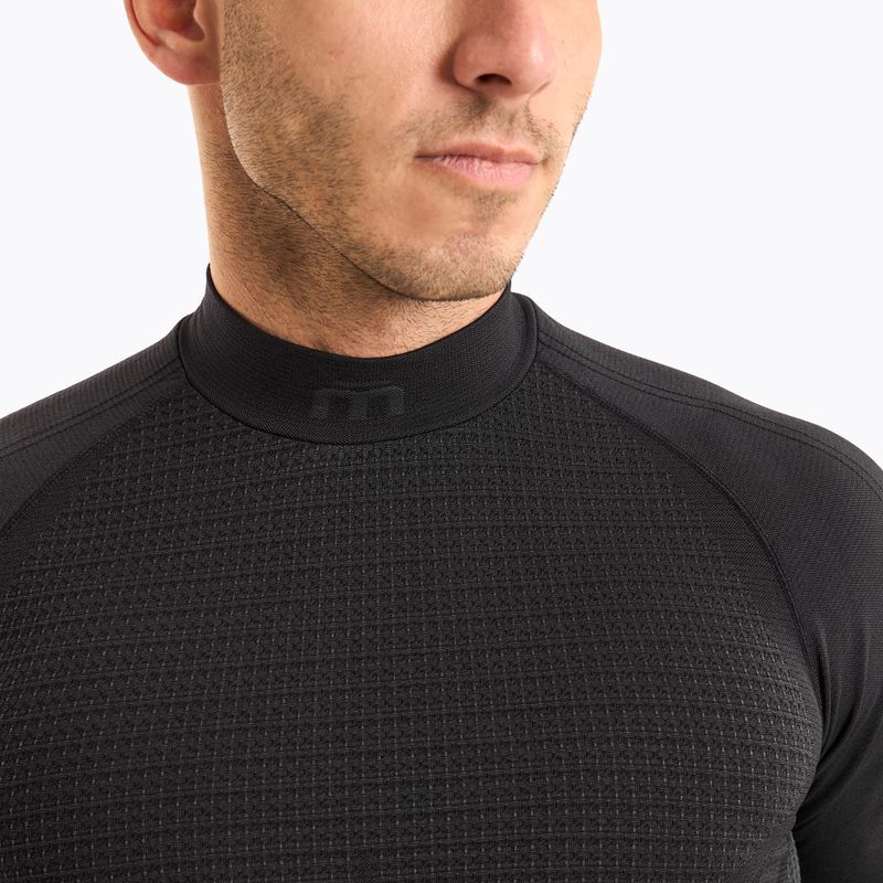 Bluza termoaktywna męska Mico Odor Zero Mock Neck nero 3