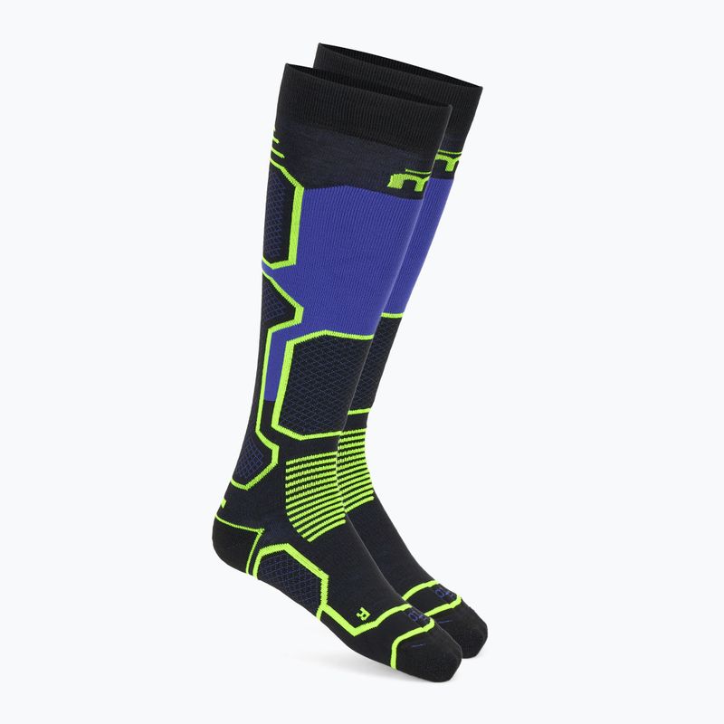 Skarpety narciarskie Mico Medium Weight Warm Control Ski nero/giallo fluo