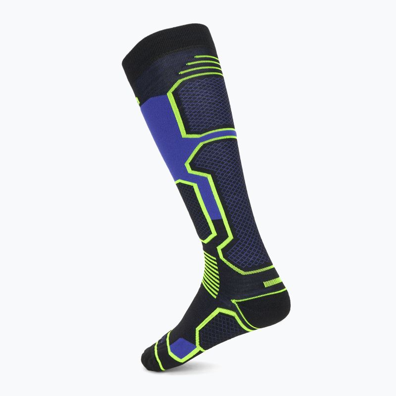 Skarpety narciarskie Mico Medium Weight Warm Control Ski nero/giallo fluo 2