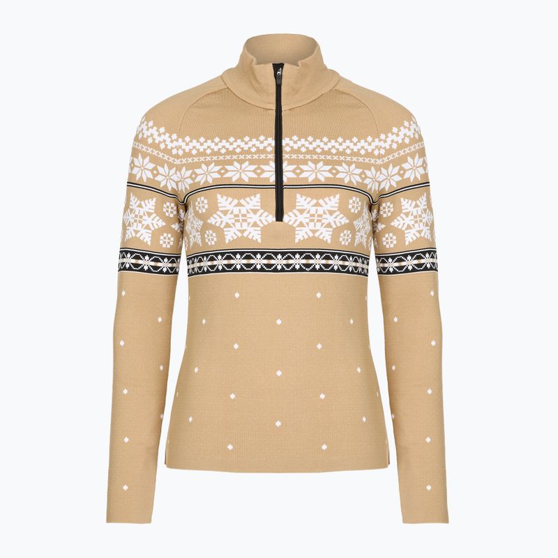 Bluza termoaktywna damska Newland Isalind Half Zip biscuit/white