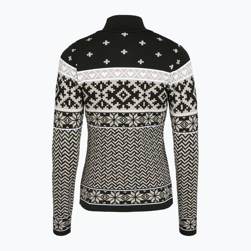 Bluza termoaktywna damska Newland Kristel Half Zip black/stone 2