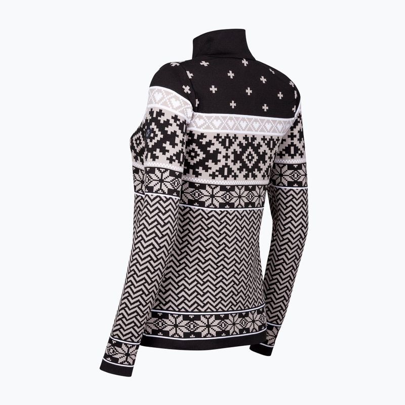 Bluza termoaktywna damska Newland Kylie Full Zip black/stone 6