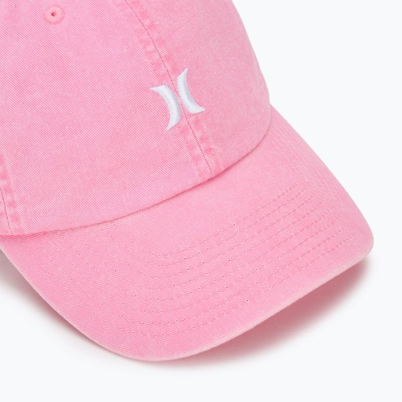 Czapka z daszkiem damska Hurley Mom Iconic pink 3