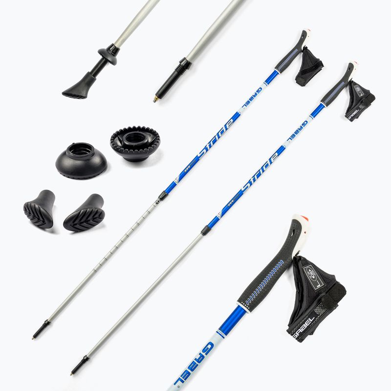 Kije nordic walking GABEL Vario S - 9.6 niebieskie 7008350540000 7
