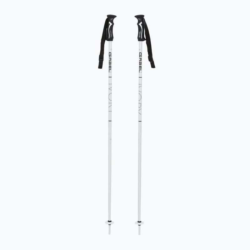 Kije narciarskie GABEL Ivory white/silver