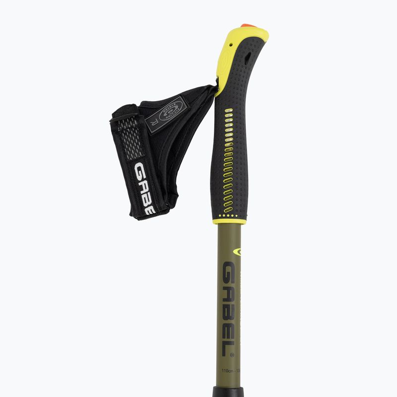 Kije nordic walking GABEL Fusion Wired czarny/limonkowy 3