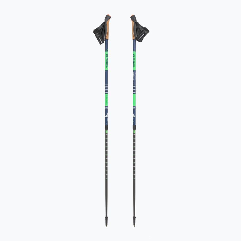 Kije nordic walking GABEL Strech Carbon limonkowy