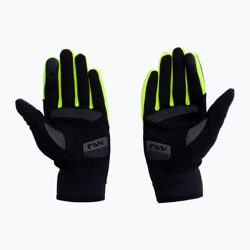 Rękawiczki rowerowe męskie Northwave Active black/yellow fluo 2