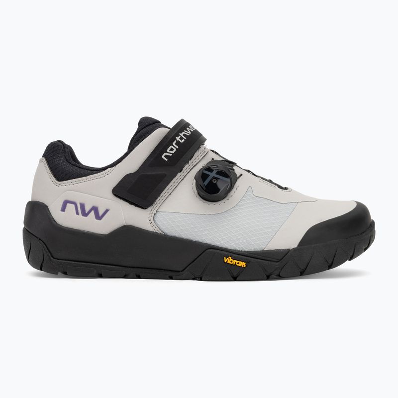 Buty rowerowe MTB męskie Northwave Overland Plus light grey/dark purple 2