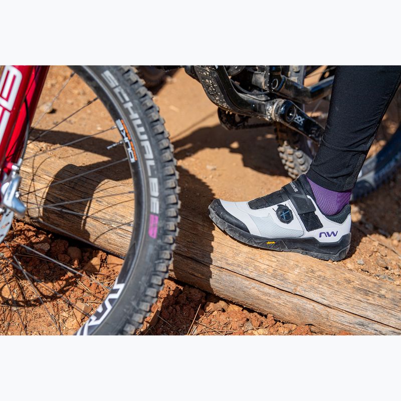 Buty rowerowe MTB męskie Northwave Overland Plus light grey/dark purple 11