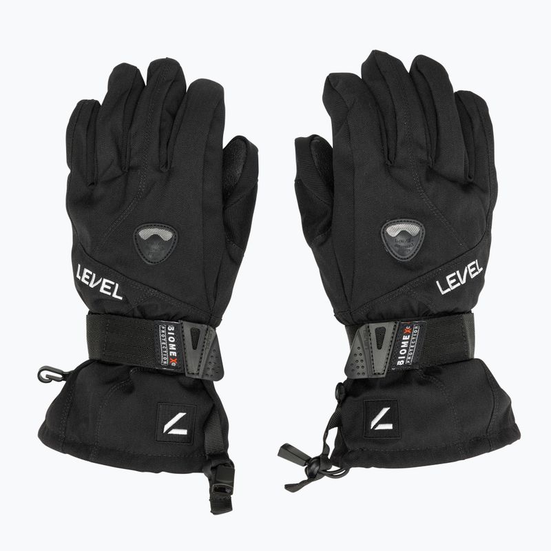 Rękawice snowboardowe dziecięce Level Fly black 4