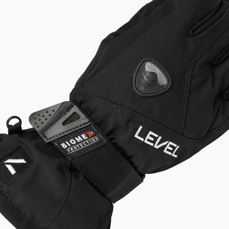 Rękawice snowboardowe dziecięce Level Fly black 5