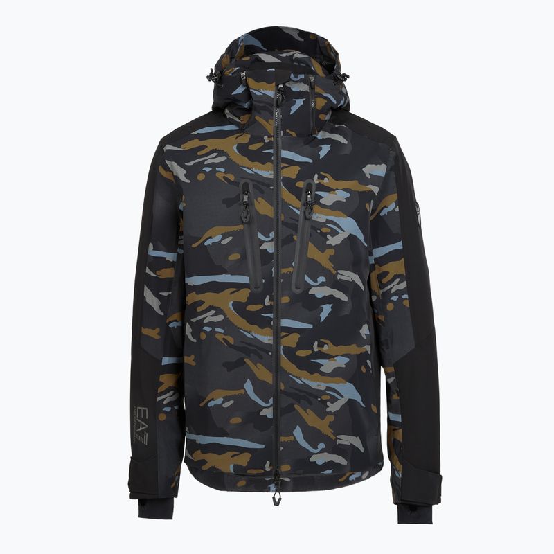 Kurtka narciarska męska EA7 Emporio Armani Ski Kitzbuhel Protectum7 Graphic brown camou