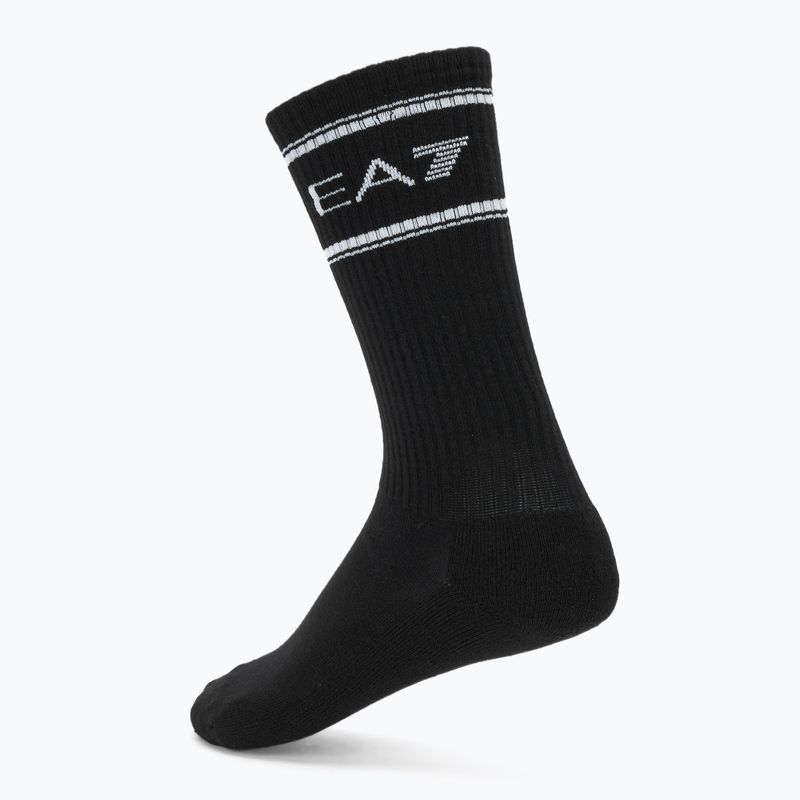 Skarpety EA7 Emporio Armani Train Socks Sponge 3 pary black/black/black 2