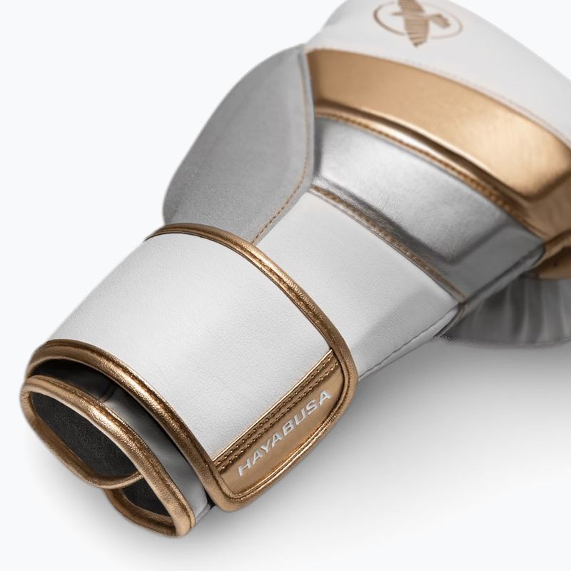 Rękawice bokserskie Hayabusa T3 white/gold 6