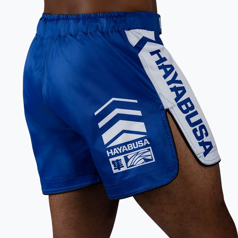 Spodenki treningowe męskie Hayabusa Icon Mid-Thigh MMA blue/white 4