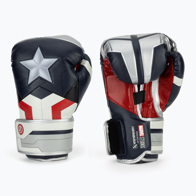 Rękawice bokserskie Hayabusa Marvel's Captain America silver/blue
