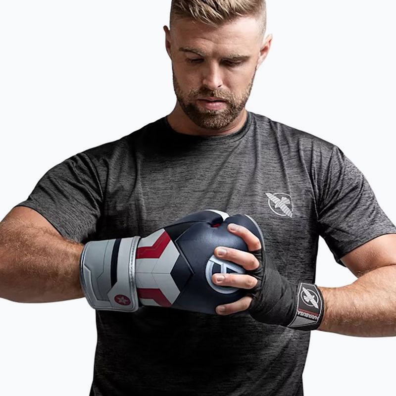 Rękawice bokserskie Hayabusa Marvel's Captain America silver/blue 8