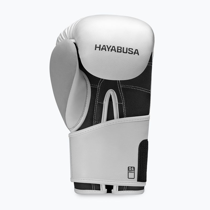 Rękawice bokserskie Hayabusa S4 Leather white 4