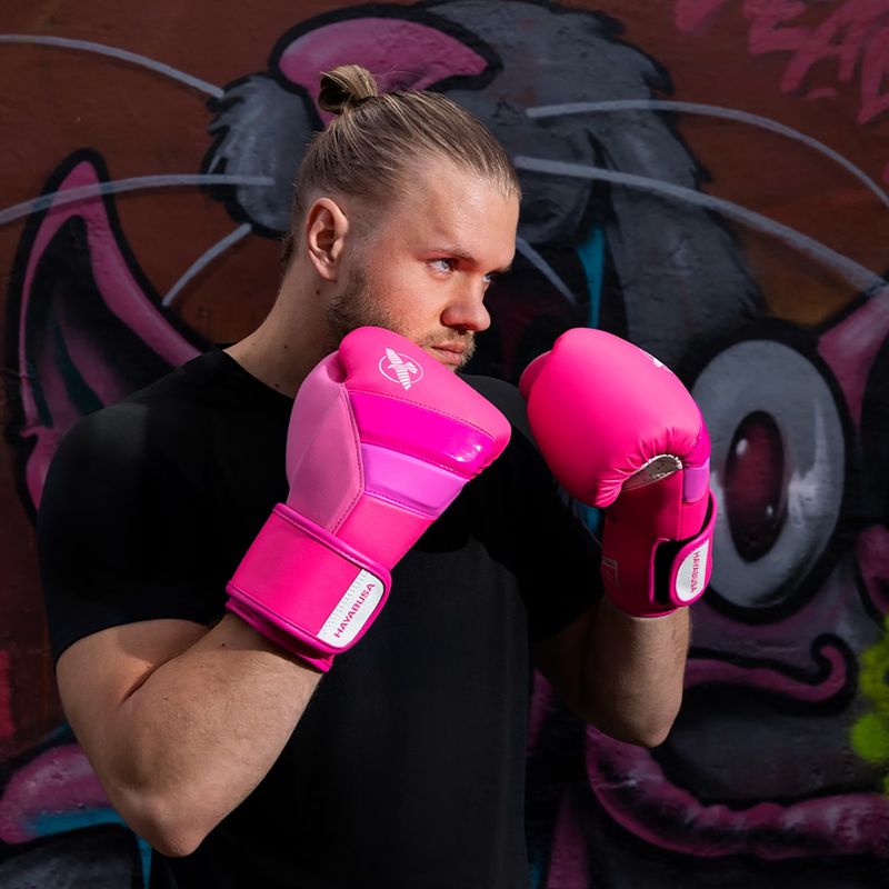 Rękawice bokserskie Hayabusa T3 Neon neon pink 5