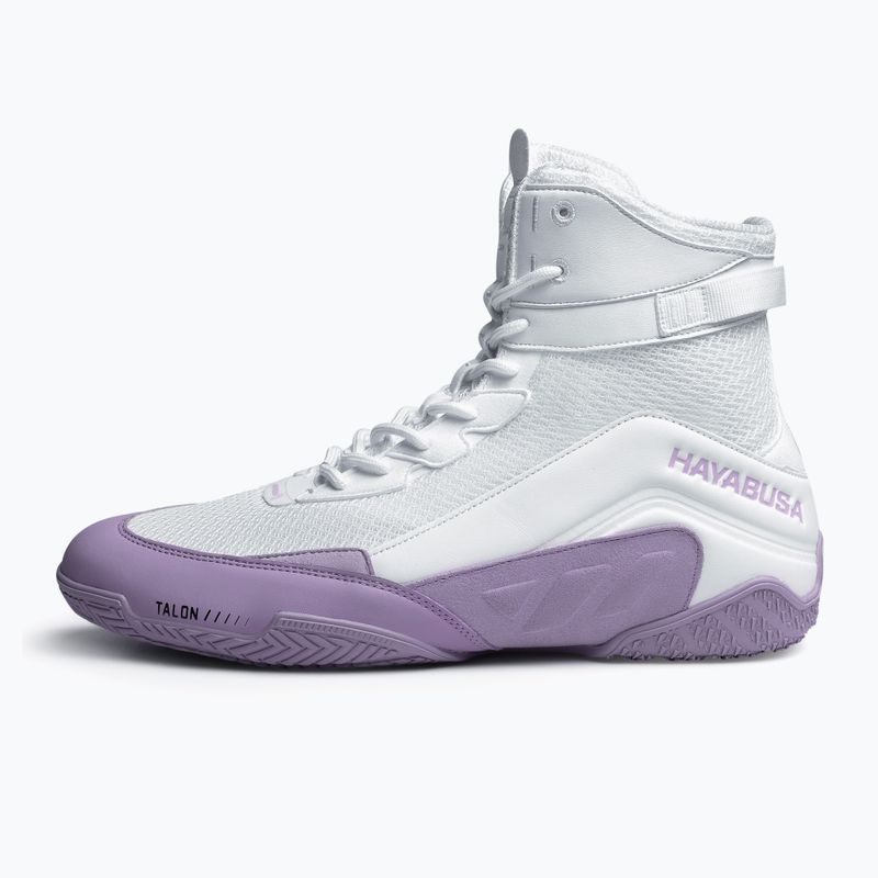 Buty bokserskie Hayabusa Talon Boxing white/lavender 9
