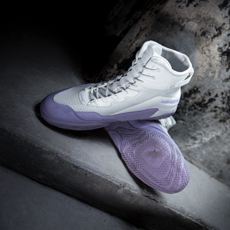 Buty bokserskie Hayabusa Talon Boxing white/lavender 11