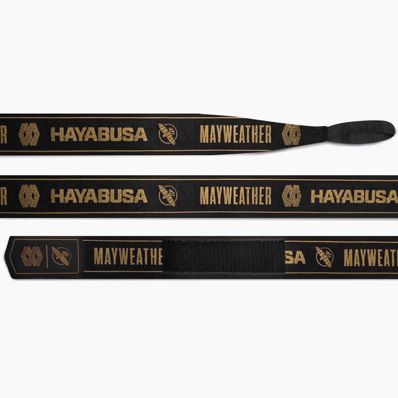 Owijki bokserskie Hayabusa Mayweather Stretch Hand Wraps 450 g black/gold 3
