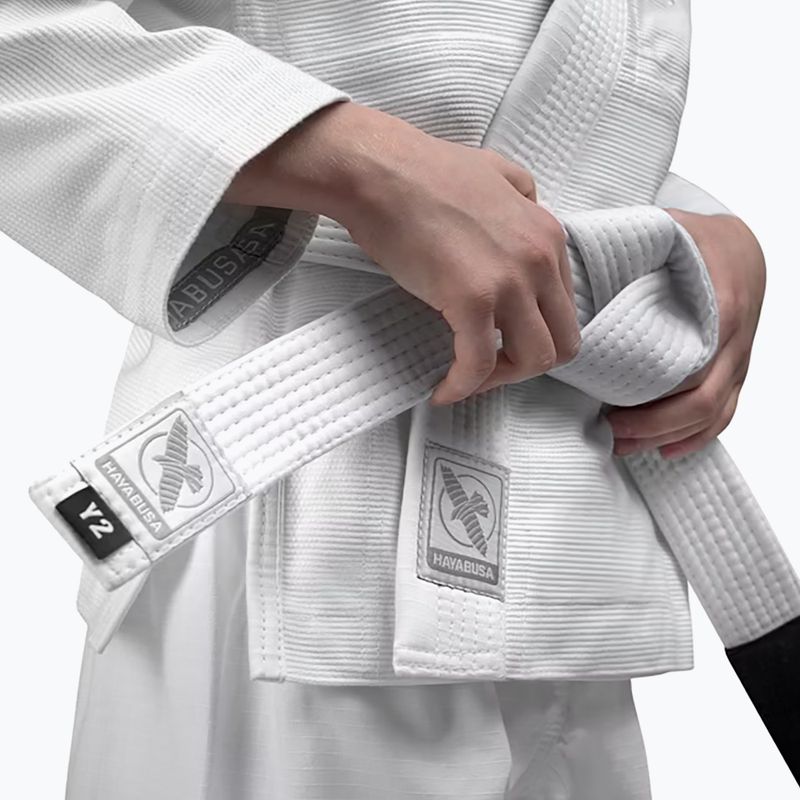 GI do brazylijskiego jiu-jitsu dziecięce Hayabusa Essential white 3