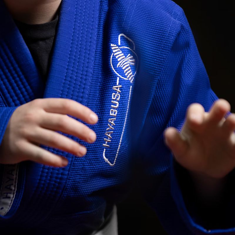 GI do brazylijskiego jiu-jitsu dziecięce Hayabusa Essential blue 6