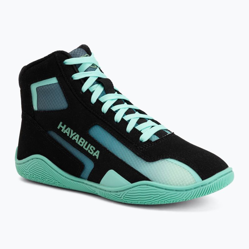 Buty bokserskie Hayabusa Surge black/cyan