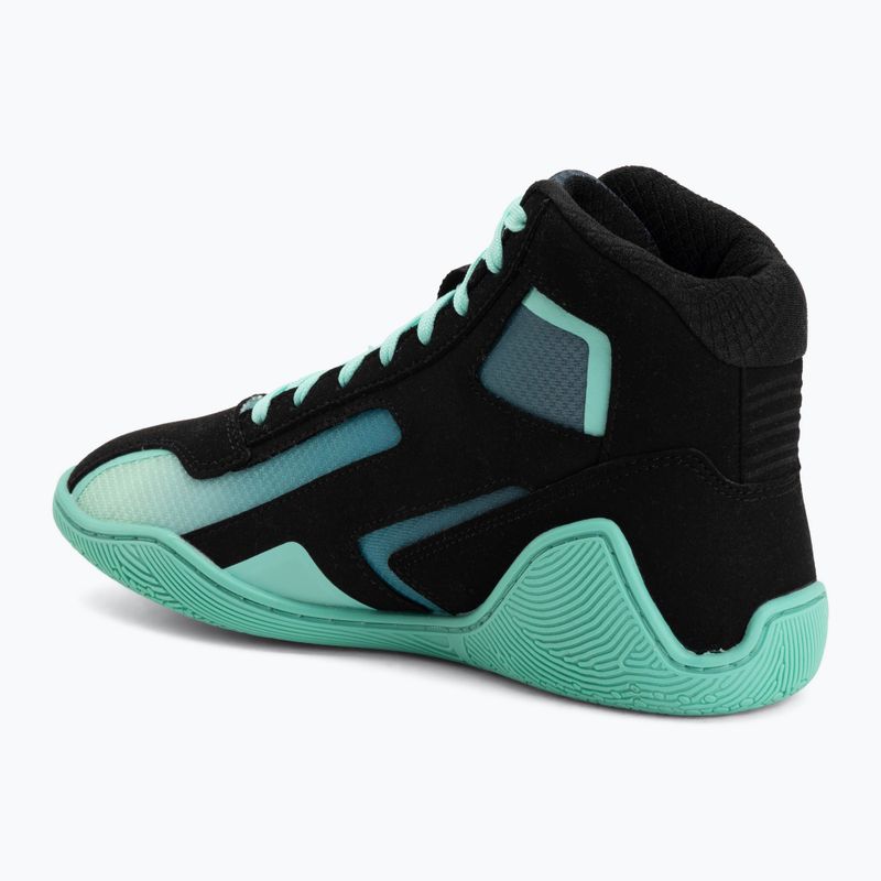 Buty bokserskie Hayabusa Surge black/cyan 3