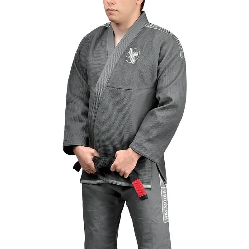 GI do brazylijskiego jiu-jitsu Hayabusa Lightweight grey 2