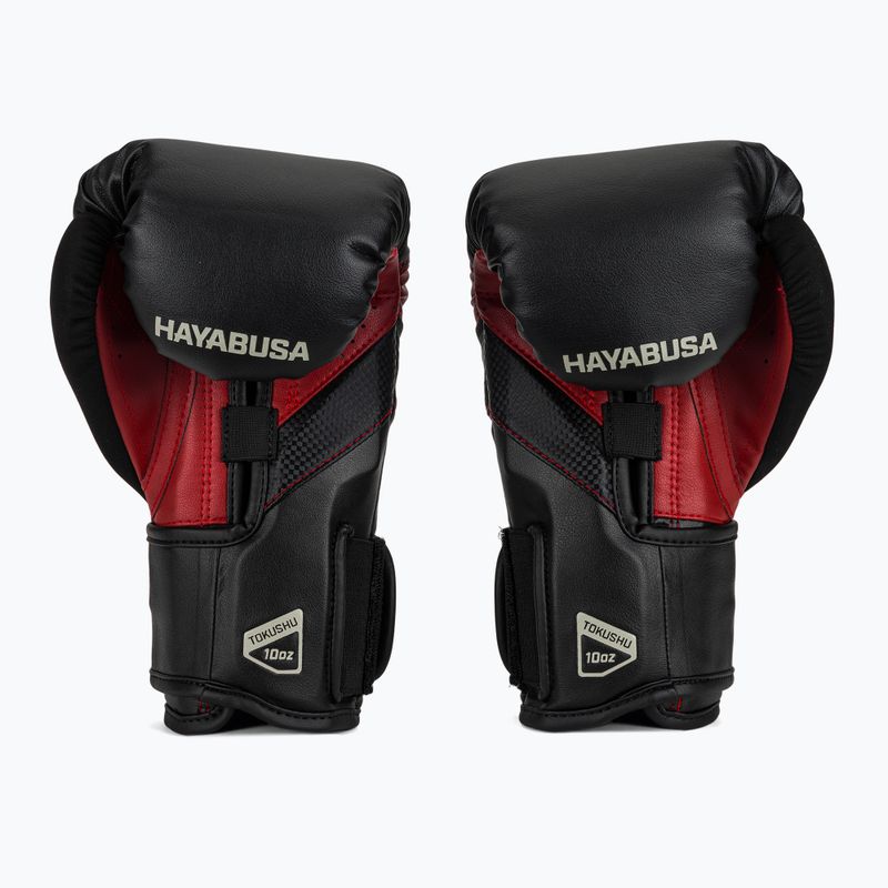 Rękawice bokserskie Hayabusa T3 black/red 3