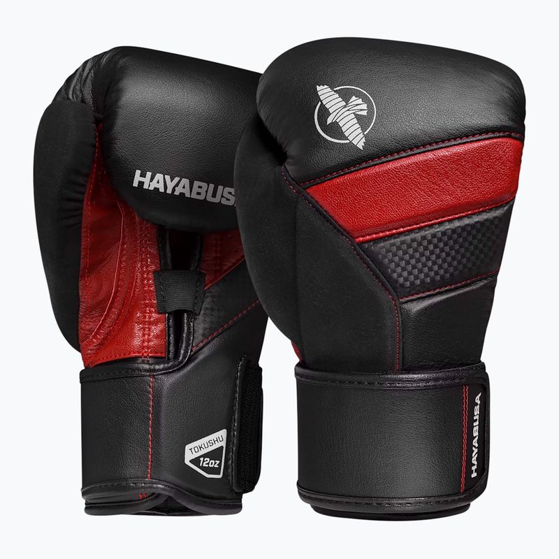 Rękawice bokserskie Hayabusa T3 black/red 2