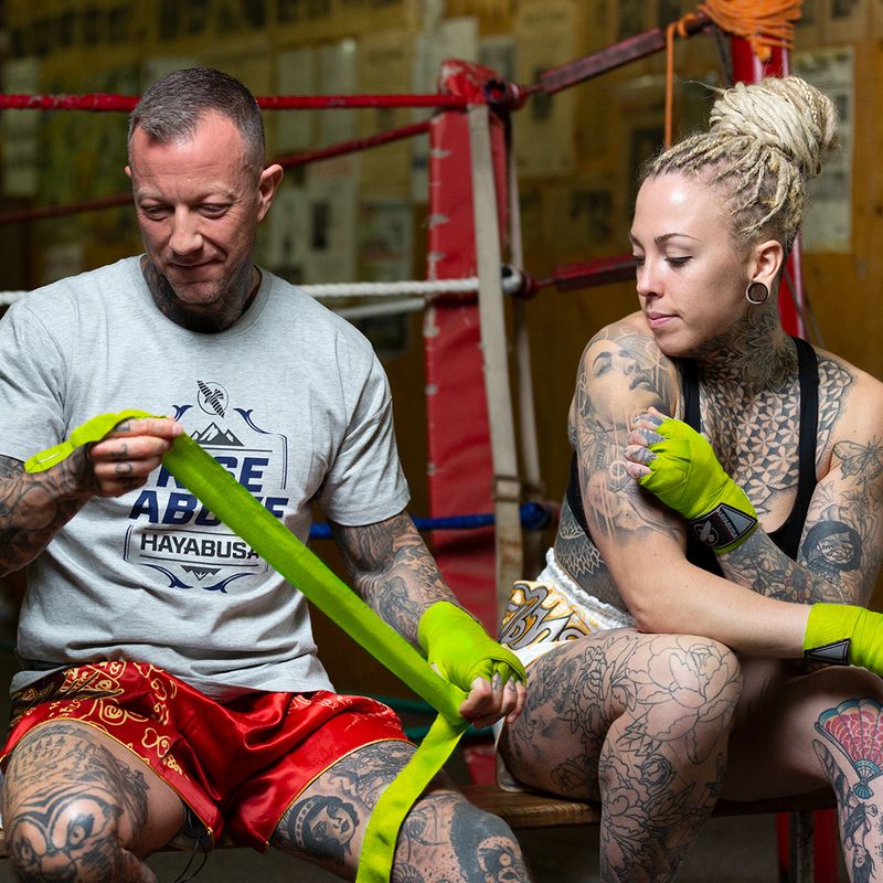 Bandaże bokserskie Hayabusa Perfect Stretch Handwraps 450 cm green 4