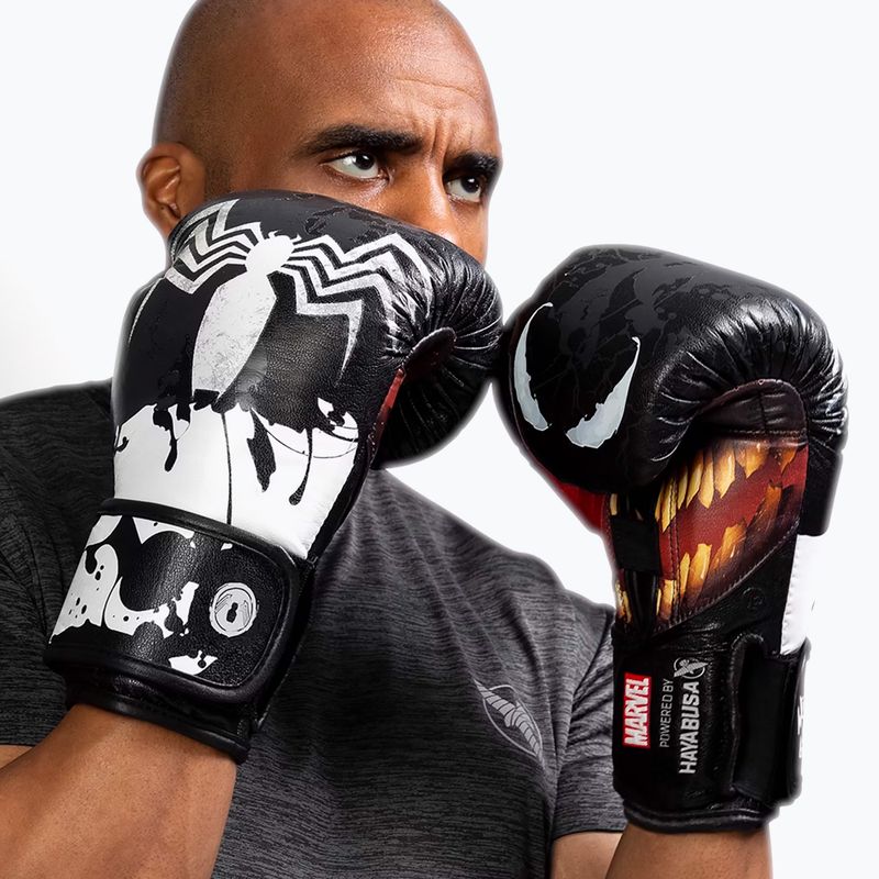 Rękawice bokserskie Hayabusa Venom black/white 8
