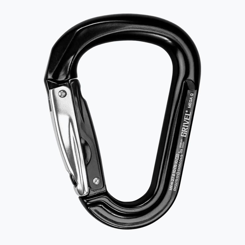 Karabinek Grivel Mega K6G Twin Gate black/black