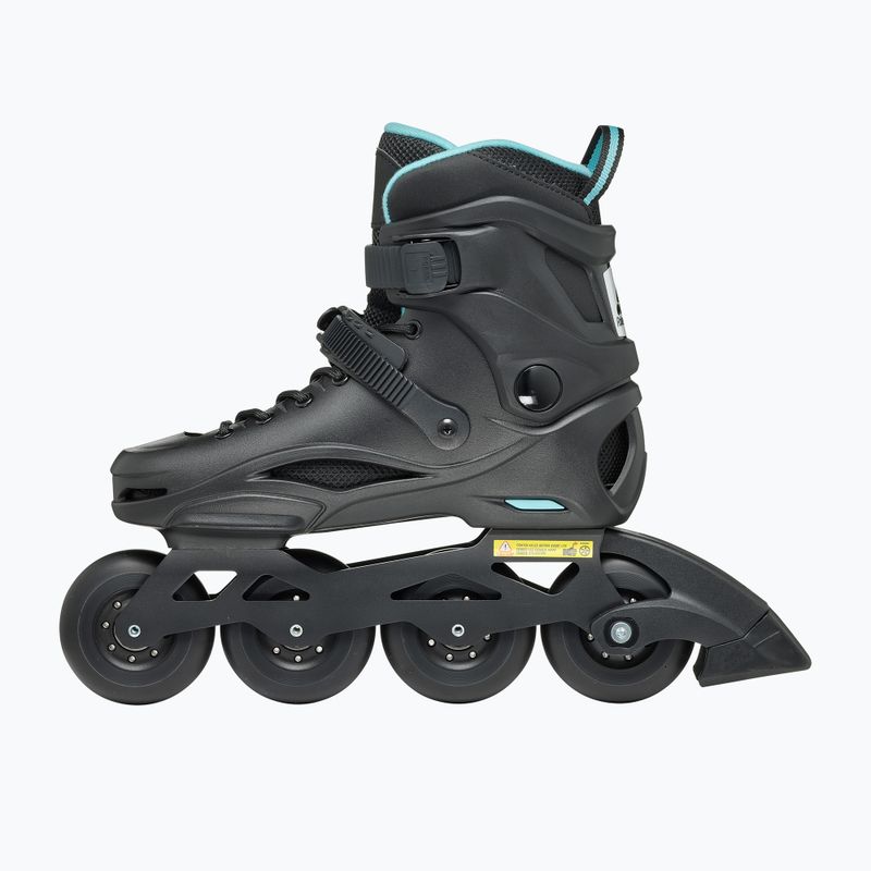 Rolki damskie Rollerblade RB 80 W black/light blue 3