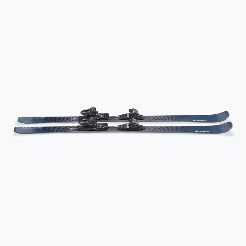 Narty zjazdowe damskie Nordica Belle 72 + wiązania TP2COMP10 FDT midnight-blue/rainbow 5