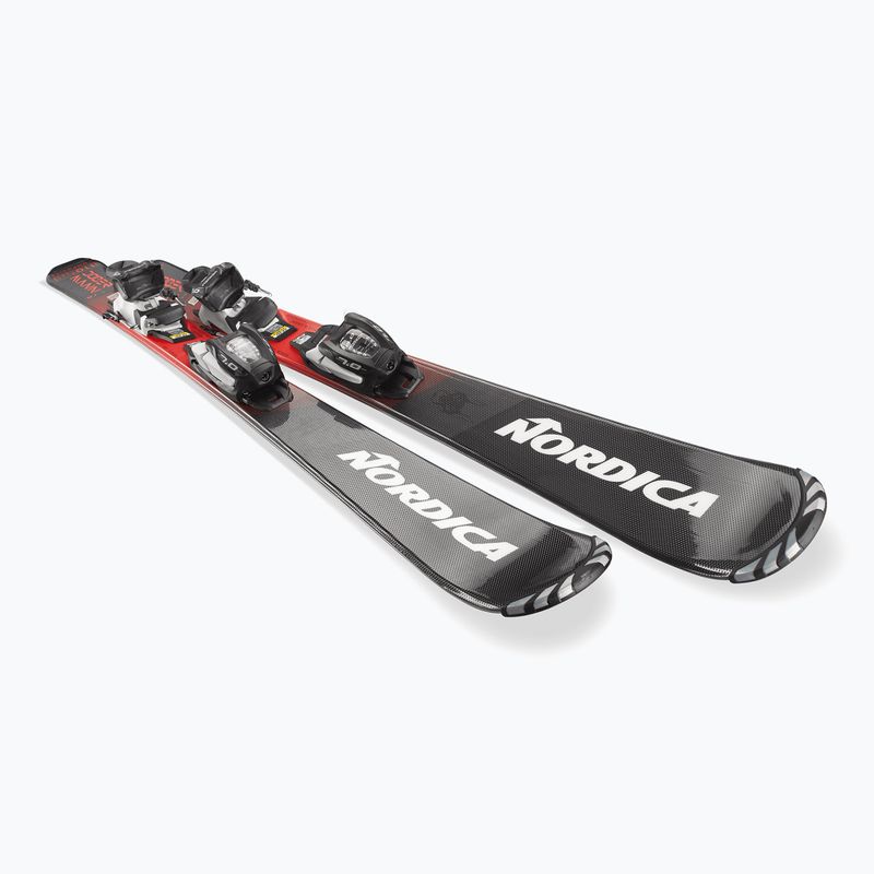 Narty zjazdowe dziecięce Nordica Team JR (110-150) + wiązania J7.0 FDT black/red 4