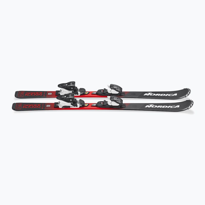 Narty zjazdowe dziecięce Nordica Team JR (110-150) + wiązania J7.0 FDT black/red 5