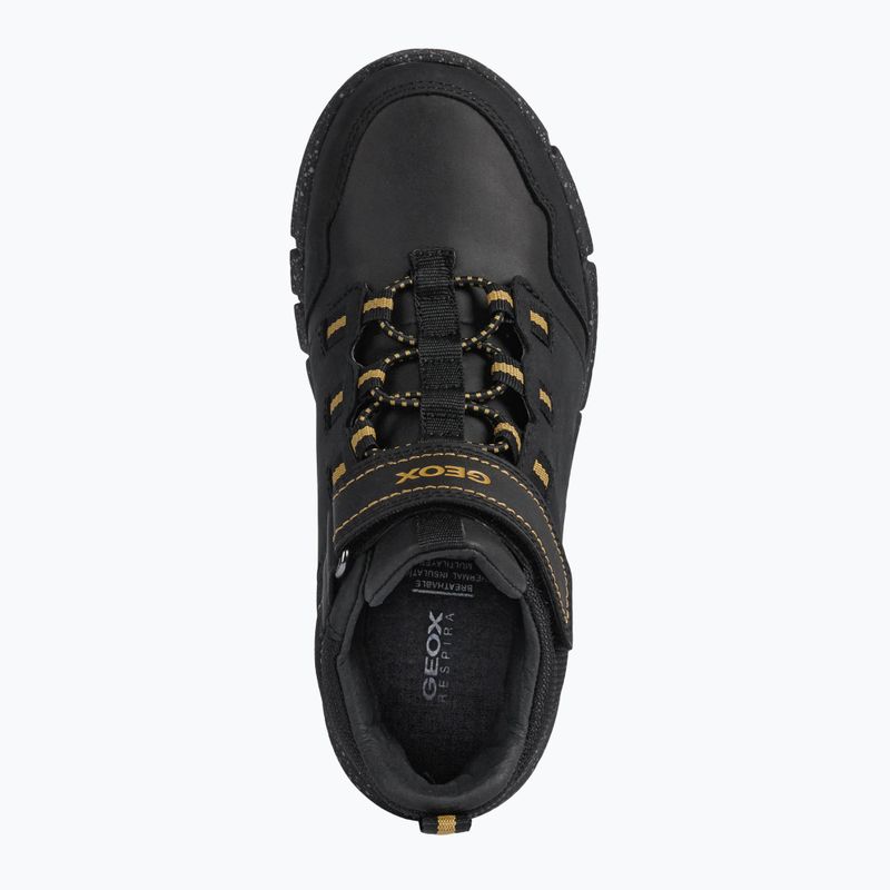 Buty juniorskie Geox Flexyper ABX black/dark yellow 11