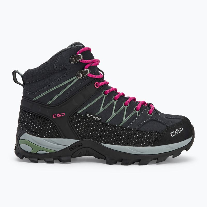 Buty trekkingowe damskie CMP Rigel Mid Wp antracite/mineral green 2