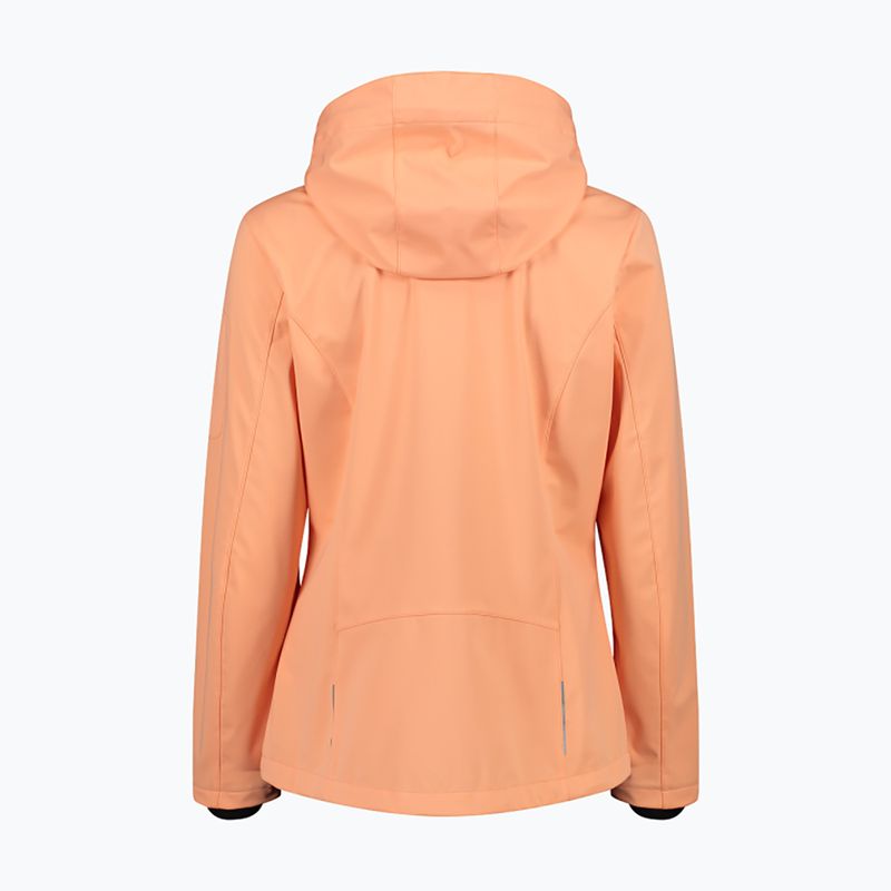 Kurtka softshell damska CMP 39A5016 Zip Hood salmone 2