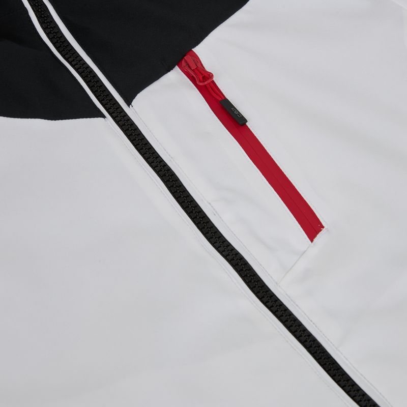 Kurtka narciarska męska CMP 35W0077 Zip Hood bianco 4