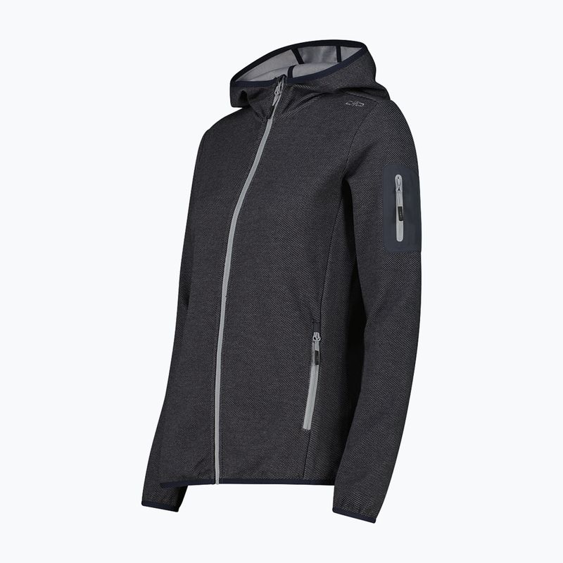 Bluza trekkingowa damska CMP 34H6376 Fix Hood nero/cemento 7