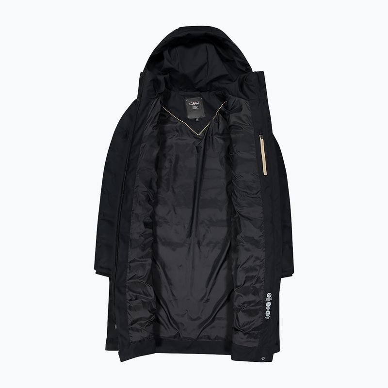 Płaszcz ocieplany damska CMP 35K3676 Coat Fix Hood nero 4
