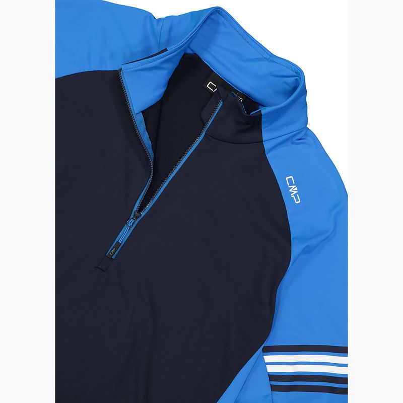 Bluza męska CMP 35L0427 Sweat black/blue/winter sun 4