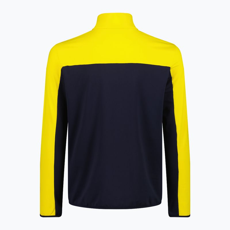 Bluza męska CMP 35L0507 Sweat black/blue/winter sun 2
