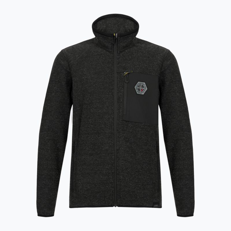 Bluza polarowa męska CMP 35H3907 Melange Knitted antracite melange